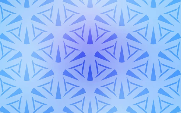 Hellrosa, blauer Vektorhintergrund im polygonalen Stil. — Stockvektor