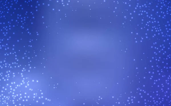 Textura vectorial azul claro con estrellas de la Vía Láctea . — Vector de stock