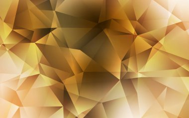 Koyu Turuncu vektör çokgen arkaplan.