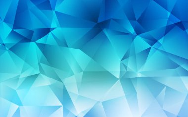 Açık Mavi, Yeşil vektör çokgen arkaplan.