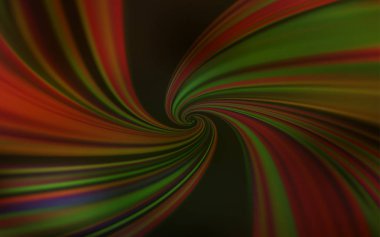 Koyu yeşil, bükülmüş çizgileri olan sarı vektör arkaplanı.