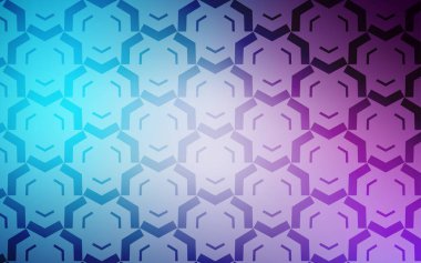 Açık Pembe, eğri çizgileri olan Mavi vektör arkaplanı.