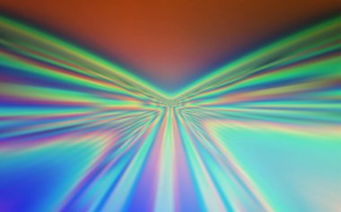 Açık Mavi, Wry çizgileri olan yeşil vektör şablonu.