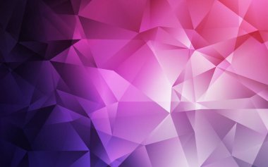 Açık Mor vektör parlayan üçgen arkaplan.