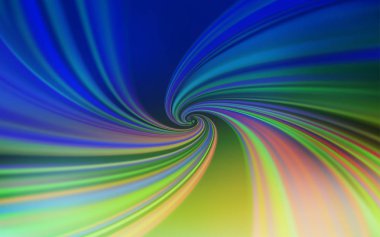 Açık Mavi, eğri çizgileri olan yeşil vektör arkaplanı.