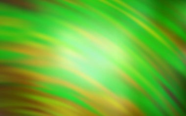 Eğri çizgileri olan açık yeşil vektör arkaplanı.