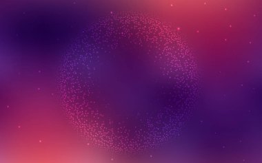 Koyu Pembe, Astronomik yıldızlarla sarı vektör arka plan.