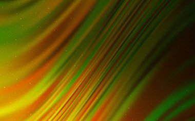 Koyu yeşil, sarı vektör desen gece gökyüzü ile yıldız.