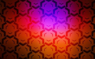 Koyu pembe, kıvrımlı çizgileri olan kırmızı vektör şablonu.