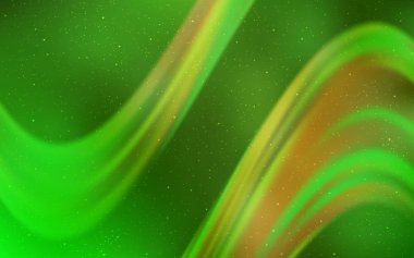 Açık yeşil, sarı vektör doku ile Samanyolu yıldız.