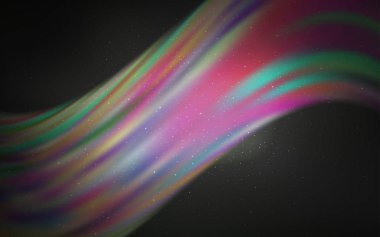 Gökada yıldızları ile açık Gri vektör arka planı.