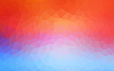 Açık Mavi, Kırmızı vektör parlayan üçgen zemin.