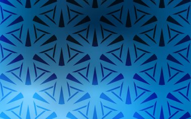 Kristallerle, üçgenlerle hafif BLUE vektör şablonu.