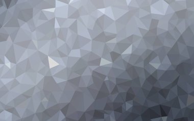 Light Gray vector triangle mosaic template.