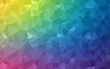 Açık Kırmızı, Sarı vektör soyut çokgen arkaplan.