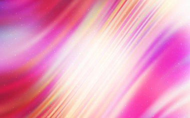 Açık kırmızı, gece gökyüzü yıldızlar ile sarı vektör deseni.