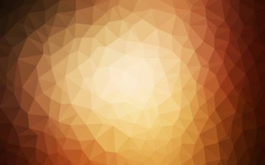 Koyu Turuncu vektör gradyan üçgenler şablonu.