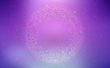 Kozmik yıldızlarla Açık Pembe vektör düzeni.