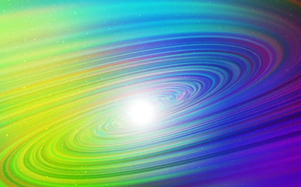 Luz Fondo vectorial multicolor con estrellas de galaxias . — Vector de stock