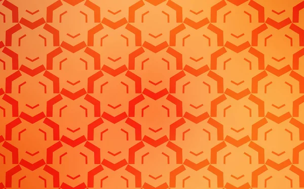 Leicht orangefarbene Vektortextur mit schiefen Linien. — Stockvektor