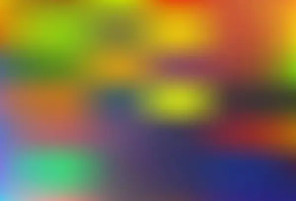 Hellgrüner Gelber Vektor Abstrakter Verschwommener Hintergrund Bunte Abstrakte Illustration Mit — Stockvektor