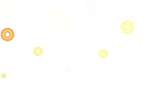 Легка Помаранчева Векторна Текстура Дисками Розмиті Бульбашки Абстрактному Тлі Барвистим — стоковий вектор