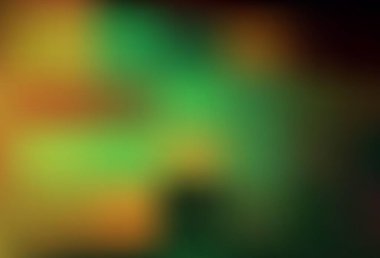 Koyu yeşil, sarı vektör renkli soyut arkaplan. Soyut renkli gradyan çizimi. Web siteniz için bulanık tasarım.