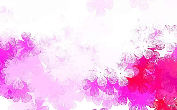 Светло Розовый Вектор Элегантный Шаблон Цветами Современная Абстрактная Иллюстрация Цветами — стоковый вектор