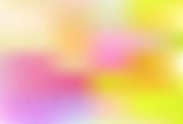 Lichtroze Gele Vector Kleurrijke Abstracte Achtergrond Nieuwe Gekleurde Illustratie Wazige — Stockvector