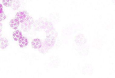 Açık pembe vektör, yapraklı karalama dokusu. Yaprakları karalama tarzında renkli ve soyut çizimler. Tasarımınız için yeni şablon.