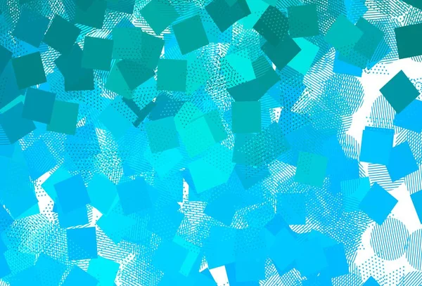 Luz Azul Fundo Vetorial Com Triângulos Círculos Cubos Ilustração Gradiente — Vetor de Stock