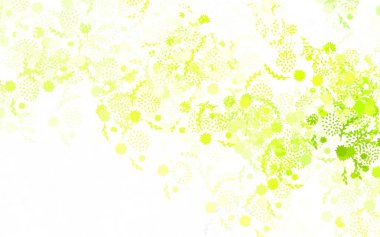 Açık yeşil, kırmızı vektör karalama arkaplanı çiçekli renkli çizimler ve karalama tarzı çiçekler. Çocuk kitapları için renkli desen.