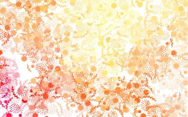 Açık Turuncu Vektör, çiçekli doğal sanat eseri çiçekli zarif, parlak bir illüstrasyon. İşiniz için yeni tasarım.