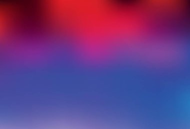 Açık mavi, kırmızı vektör soyut bulanık arkaplan. Gradyan ile modern soyut çizim. İşiniz için yepyeni bir tasarım..