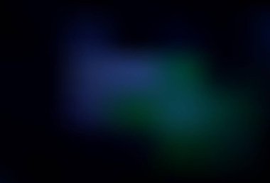 Koyu mavi, yeşil vektör soyut bulanık düzen. Görüntü tarzında tamamen yeni bir renkli çizim. İşiniz için en iyi bulanık tasarım..