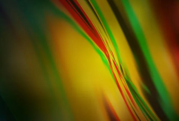 Dark Green Yellow Vector Colorful Blur Backdrop Modern Abstract Illustration — Stock Vector