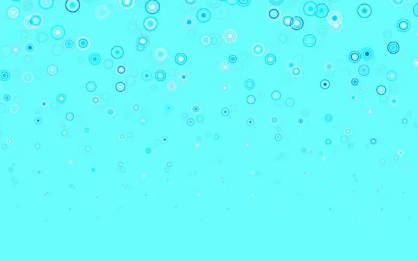 Light Blue Vector Backdrop Dots Abstract Illustration Colored Bubbles Nature — Stock Vector