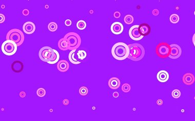 Disklerle açık pembe vektör dokusu. Bulanık yağmur damlaları olan soyut bir çizim. Güzel web siteleri için desen.