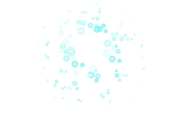 Cahaya Templat Vektor Blue Dengan Lingkaran Ilustrasi Dengan Sekumpulan Lingkaran - Stok Vektor