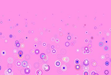 Dairesel ışık çokrenkli vektör şablonu. Doğa tarzında bulanık halkaları olan güzel renkli çizimler. Poster ve web siteleri için tasarım.