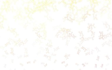 Yapay zeka kavramına sahip açık turuncu vektör dokusu. Yapay zekanın bağlantı ve noktalarıyla soyut illüstrasyon. Teklif verilerinin tanıtımı için akıllı tasarım.