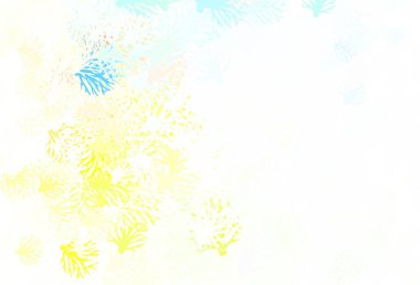 Açık renkli vektör, dalları olan doğal bir arkaplan. Yaprakları ve dalları olan zarif, parlak bir illüstrasyon. Web sitesi yöneticileri ve tasarımları için desen.