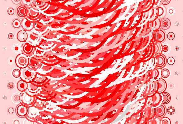Шаблон Светло Красного Вектора Кругами Линиями Круги Линии Красочным Градиентом — стоковый вектор