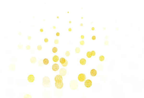Jasnoczerwony Żółty Wektor Tła Kropkami Nowoczesna Abstrakcyjna Ilustracja Kolorowymi Kroplami — Wektor stockowy