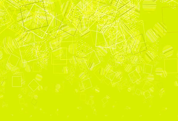 Ανοιχτό Πράσινο Κίτρινο Διάνυσμα Φόντο Γραμμές Κύκλους Ρόμβος Εικονογράφηση Σύνολο — Διανυσματικό Αρχείο