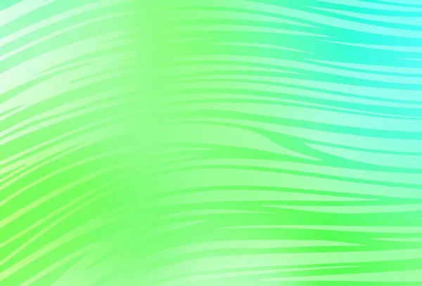Hellgrüner Vektorhintergrund Mit Linien Eine Umlaufende Abstrakte Illustration Mit Steigung — Stockvektor