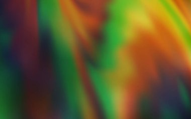 Koyu yeşil, sarı vektör soyut bulanık düzen. Renkli soyut çizimler ve gradyan. İşiniz için yepyeni bir tasarım..