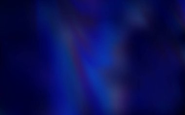 Koyu mavi vektör şablonu bulanıklaştırdı. Soyut ve gradyan renkte renkli çizimler. İş tasarımınız için yeni biçim.