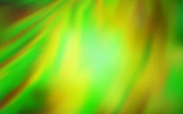 Hellgrüner Gelber Vektor Farbenfroher Abstrakter Hintergrund Eine Völlig Neue Farbige — Stockvektor