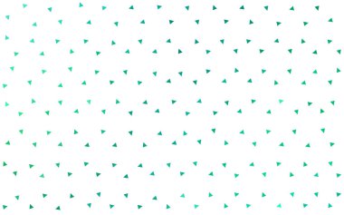 Açık yeşil vektör eğimli üçgen dokusu. Üçgenli parlak renkli çizimler. İşiniz için yepyeni bir tasarım..